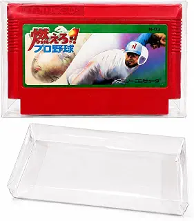 【1枚から】ファミコン スーパーファミコン クリア 保護ケース PVC製 FC SFC カセット ケース 箱 ソフト 保管 収納 コレクション 傷 汚れ 埃 対策 錆予防、FCソフト用、1枚