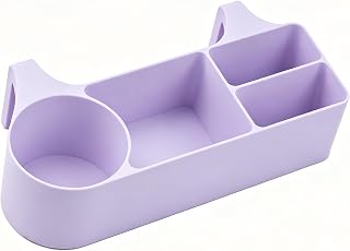 Bunk Bed Organizer Hanging Storage Caddy, Bedside Holder for Dorm Room Essentials, purple