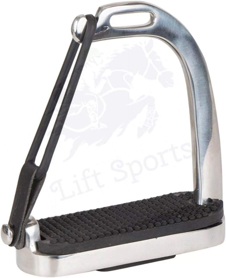 4.75" Peacock Horse Riding Safety Stirrups Silver Polish Irons FILLIS Stainless Steel
