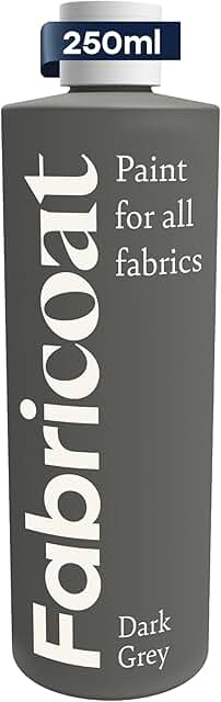 Fabricoat - Fabric Paint for Furniture - 8.5oz / 250ml Dark Grey - Resto...