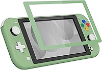 Vista 8 de eXtremeRate Carcasa de repuesto para Nintendo Switch Lite color verde Matcha para Nintendo Switch Lite, NSL con protector de pantalla, funda