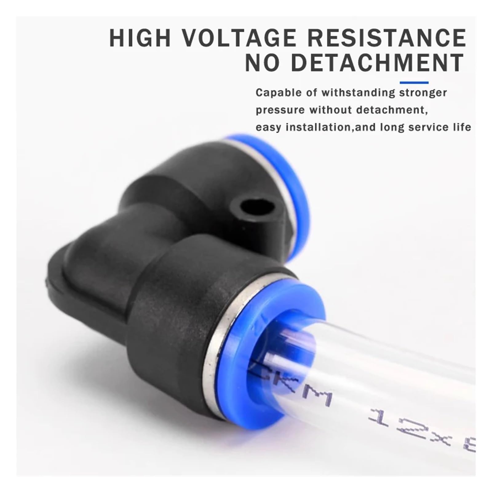 Conectores Neumáticos 10 Uds codo de grado PV conector rápido neumático de plástico 4mm 6mm 8mm 10mm 12mm tubo de manguera de aire conector de agua de empuje(PV-12,50 PCS)
