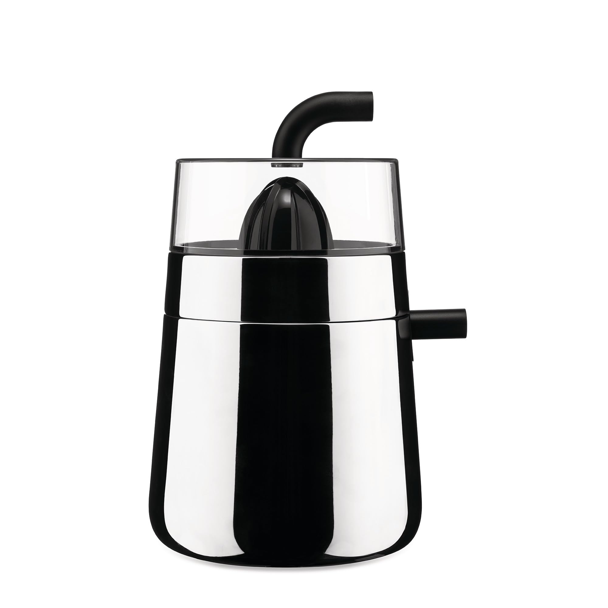 Alessi Toru NE02 B - Spremiagrumi Elettrico di Design, in Acciaio Inossidabile 18/10 e Resina Termoplastica, Presa Europea, 85W, Nero