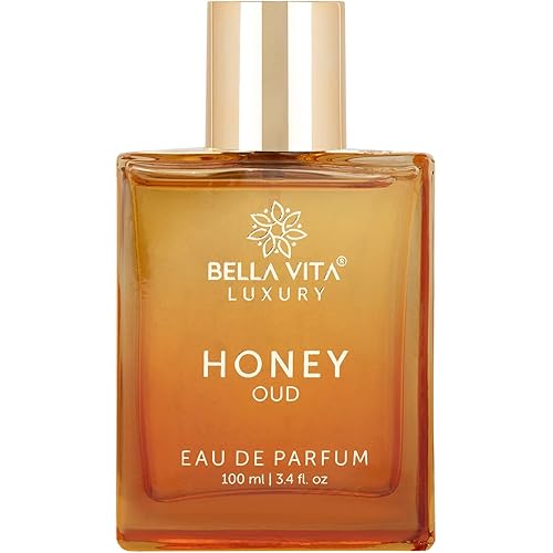 BellaVita Luxury Honey Oud Eau de Parfum (3.4 fl. oz.) | Patchouli, Vanilla, Bergamot, Floral & Spicy + Made with Clean & Vegan Essentials Oils + Cruelty Free | Long-Lasting Unisex Fragrance