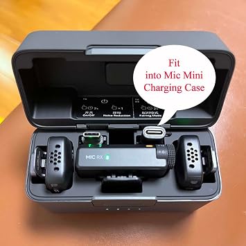 iMusk 2 Pack for DJI Mic Mini/DJI Mic 3 RX Phone Audio Adapters for iPhone 15 16 17 Pro Max Android Devices Type-C Connectors with Two Lanyards