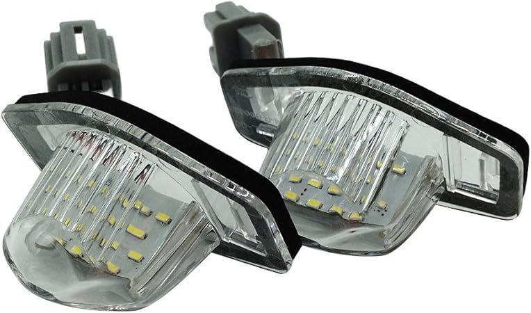 Amazon Led ライセンスランプ ナンバー灯 ホンダ フィット オデッセイ フリード ステップワゴンなど 片側18発 2個セット ライセンスランプ 車 バイク