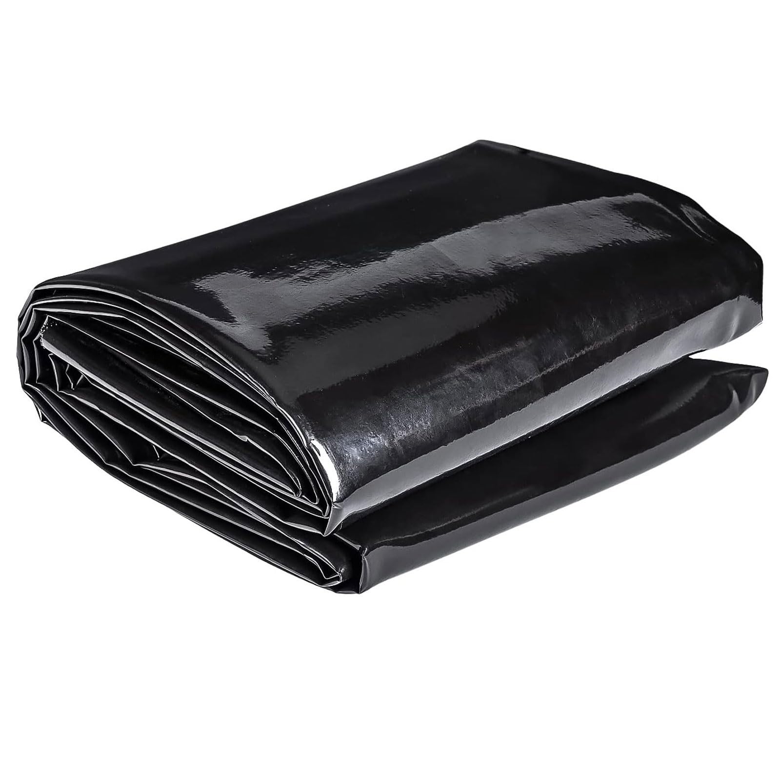 Bassin de jardin membrane noire 8x10m en PEHD pour créer un étang ou un lac artificiel naturel