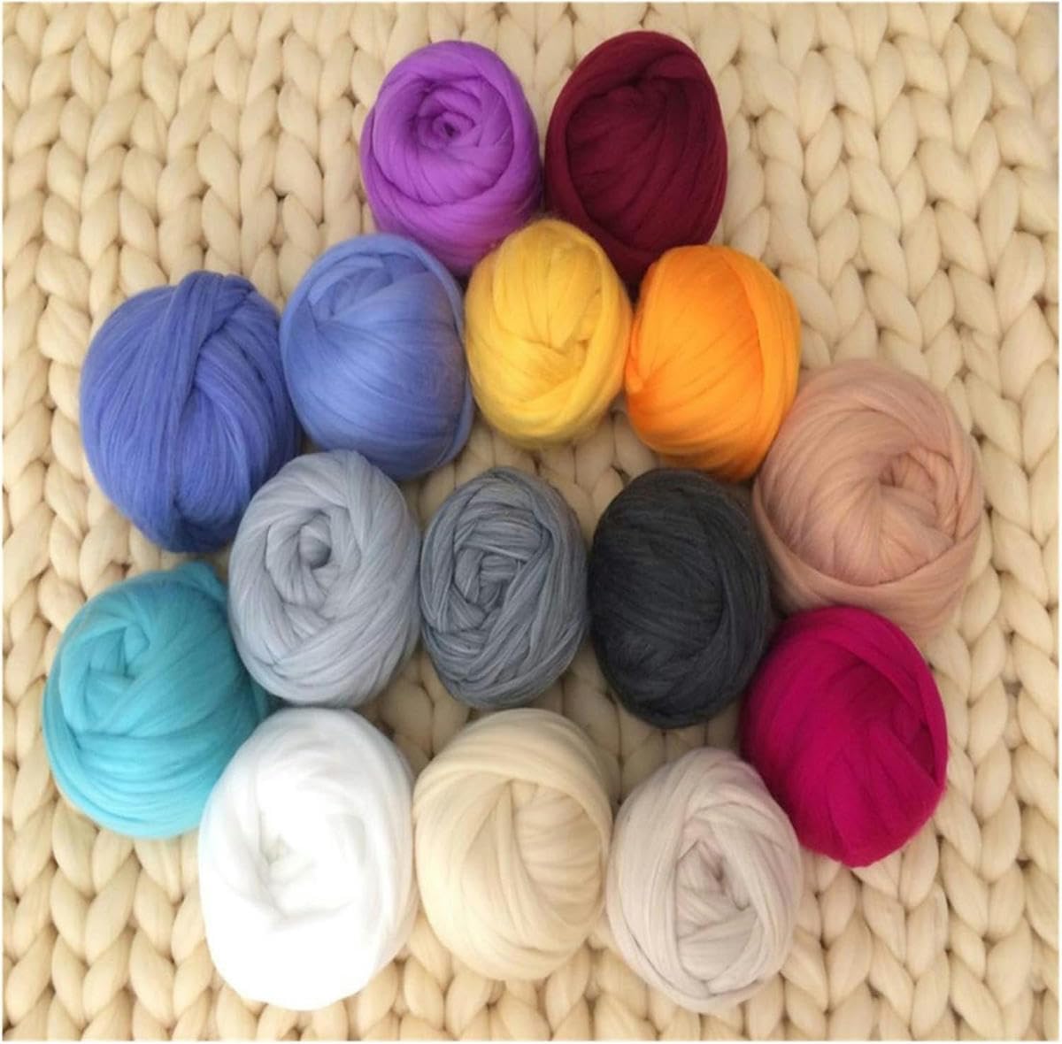 1000 g pro Knäuel, superdickes Arm-Strickgarn, voluminöses Garn, Imitat aus dickem Garn, grobes Garn, Burgunderrot