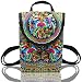 MAYMII Women Handmade Flower Embroidered Bag Canvas National Trend Embroidery Ethnic Backpack Travel Bags Schoolbags Mochila