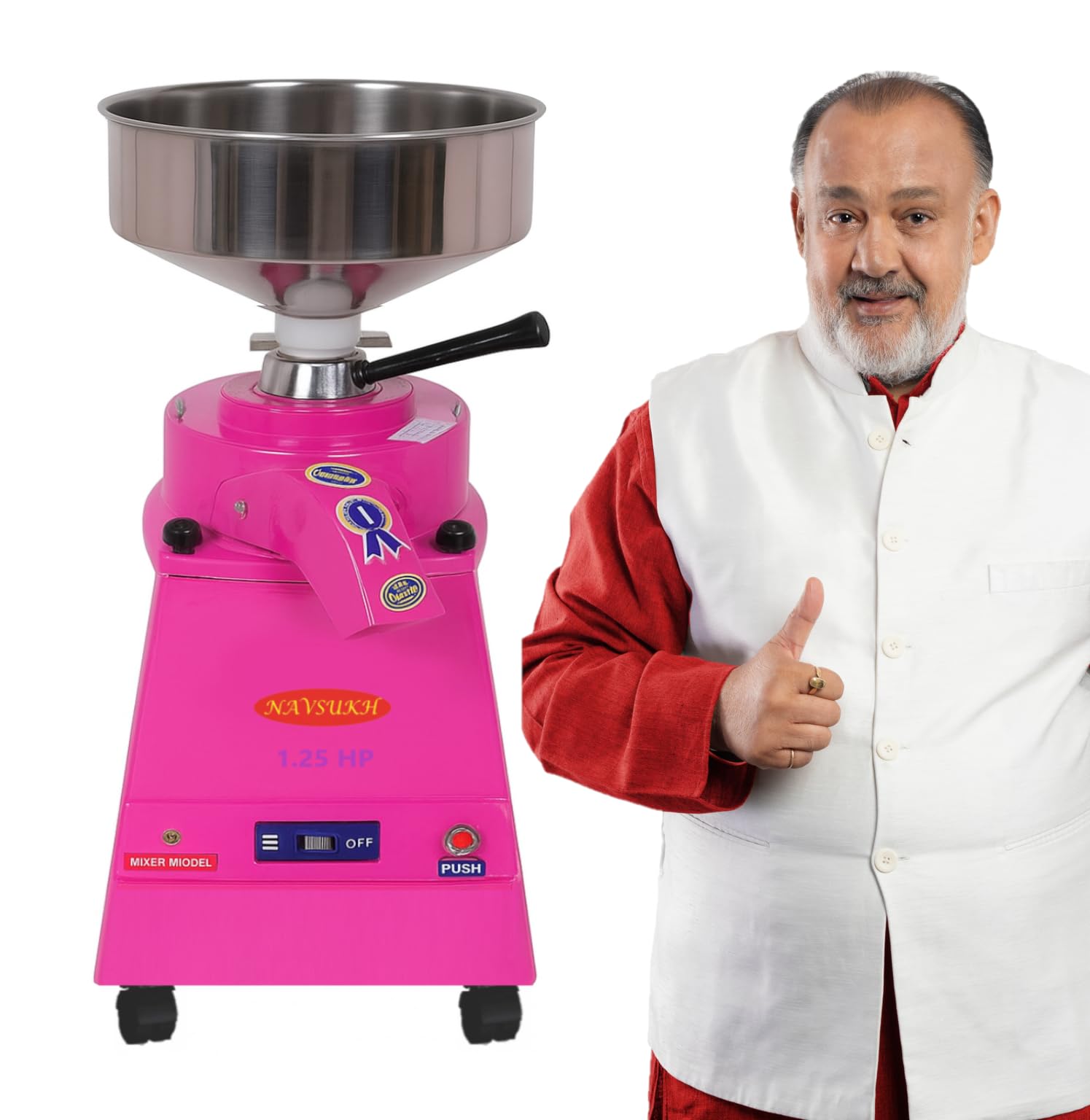 NAVSUKH Poppins Millet Mill | 1.25 HP Table Top Flour Mill | Powerful Domestic Atta Chakki for Home | Multi-Grain Grinder, Energy-Efficient Motor, Free Cover & Accessories-image-25
