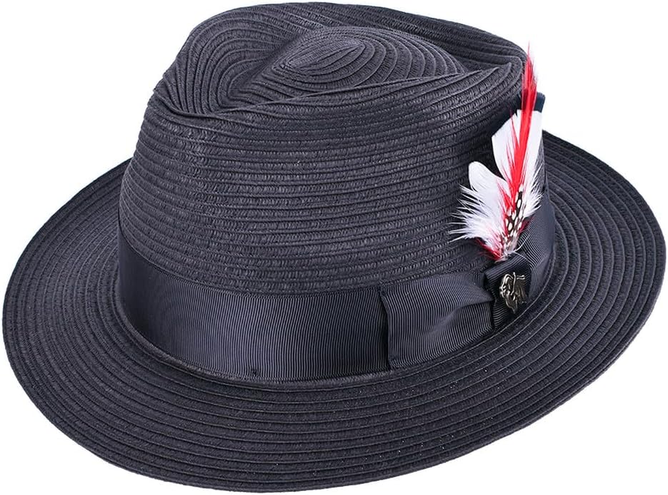 Bigalli Alessandro Paper Braid Sun Hats for Women Men Crushable Beach Hat Tear Drop, Matching Grosgrain Ribbon UV SPF 80