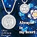 Ado Glo Christmas Memorial Gift, Always in My Heart 2 Vials Urn Locket Pendant Necklace, Tree of Life Cremation Jewelry for Ashes, Keepsake for Husband Dad