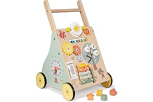 Wooden Baby Walker: A Zoo-ful of Learning Adventures