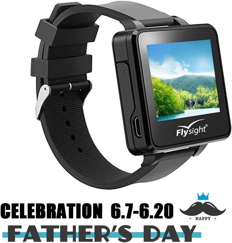 FPV Watch 5.8Ghz FPV RC Wearable Monitor Watch 48CH HD 960 x 240 HD 2 Inch Wireless Video Display Screen Watch for Drone for DIY RC Camera Heli Quadcopter … (Black-200RC)