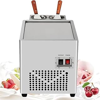 Stir-fried Yogurt Maker, Stainless Steel Stir-fried Ice Tray, for Making Yogurt and Desserts - Commercial Machine for Bars and Cafes