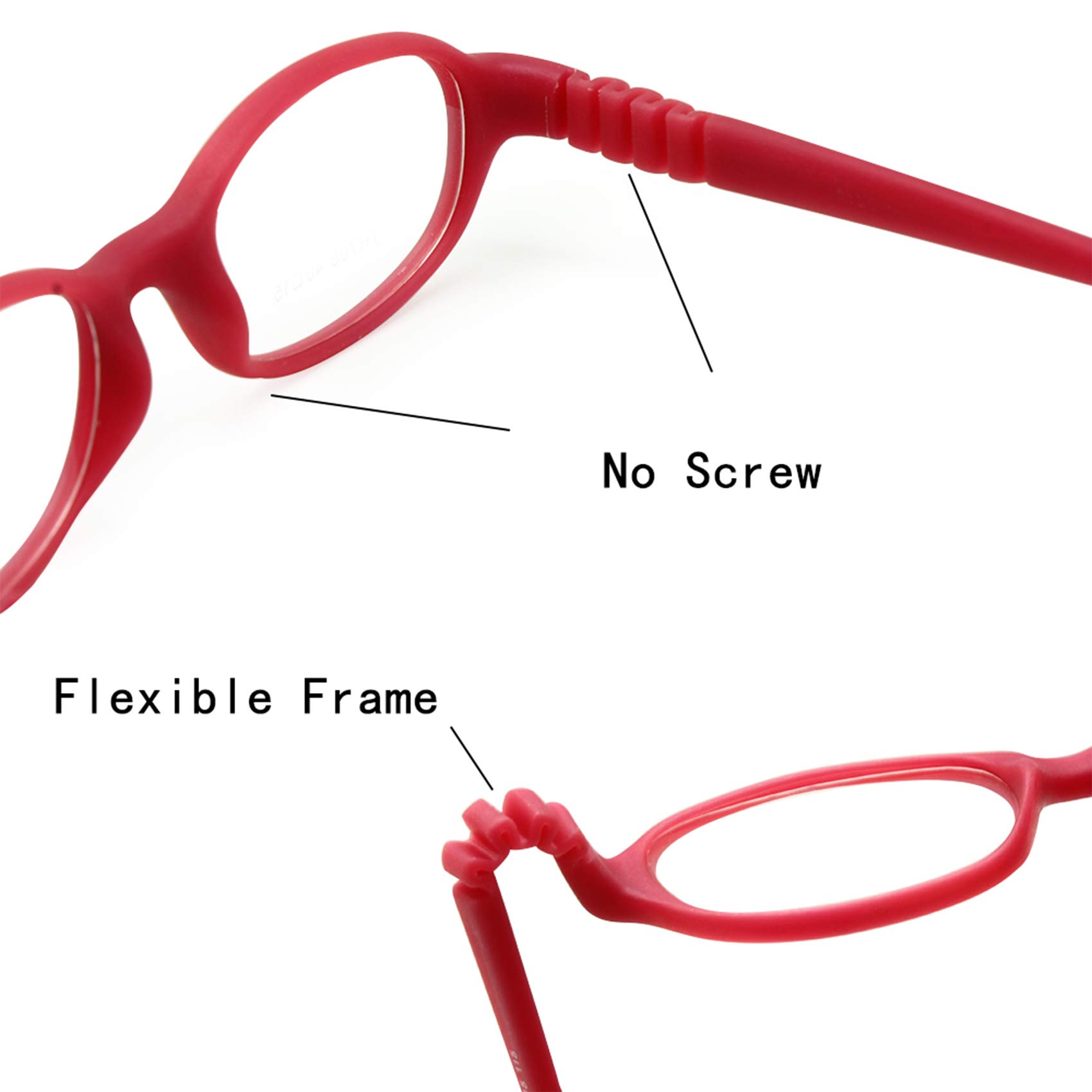 EnzoDate Baby Optical Glasses Frame Size 40 with Strap, Bendable Boys Girls Infants Eyeglasses - Image 6 thumbnail