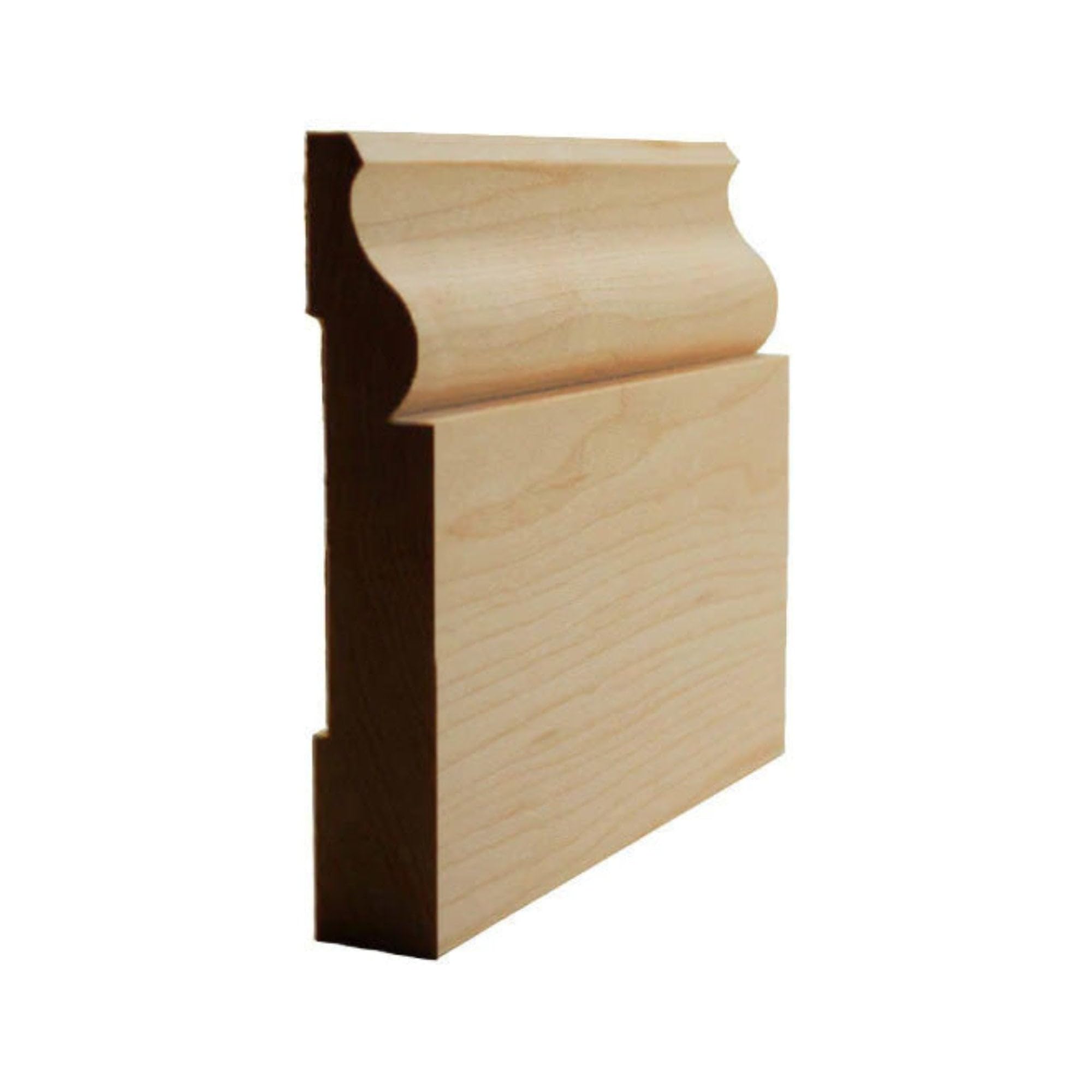 EWBB11 Kolonialna listwa przypodłogowa 10 cm wysokości x 1,7 cm formowanie. Niedokończona, mahoń Sapele, 239 cm