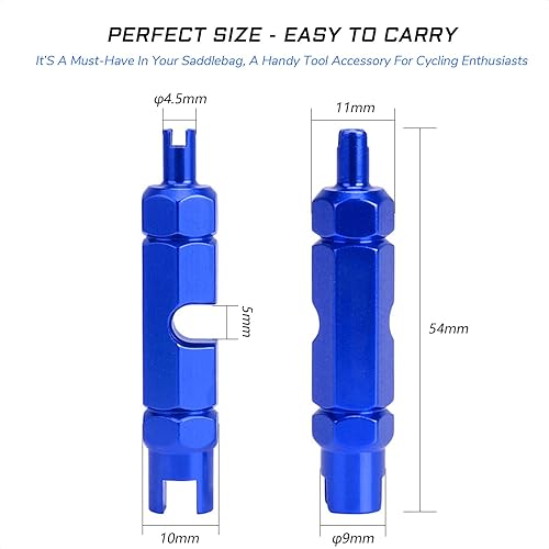 Miniatura 7 de Herramienta de extracción de núcleo de válvula para válvulas Schrader y Presta, perfecta para bicicleta de montaña y bicicleta de carretera,