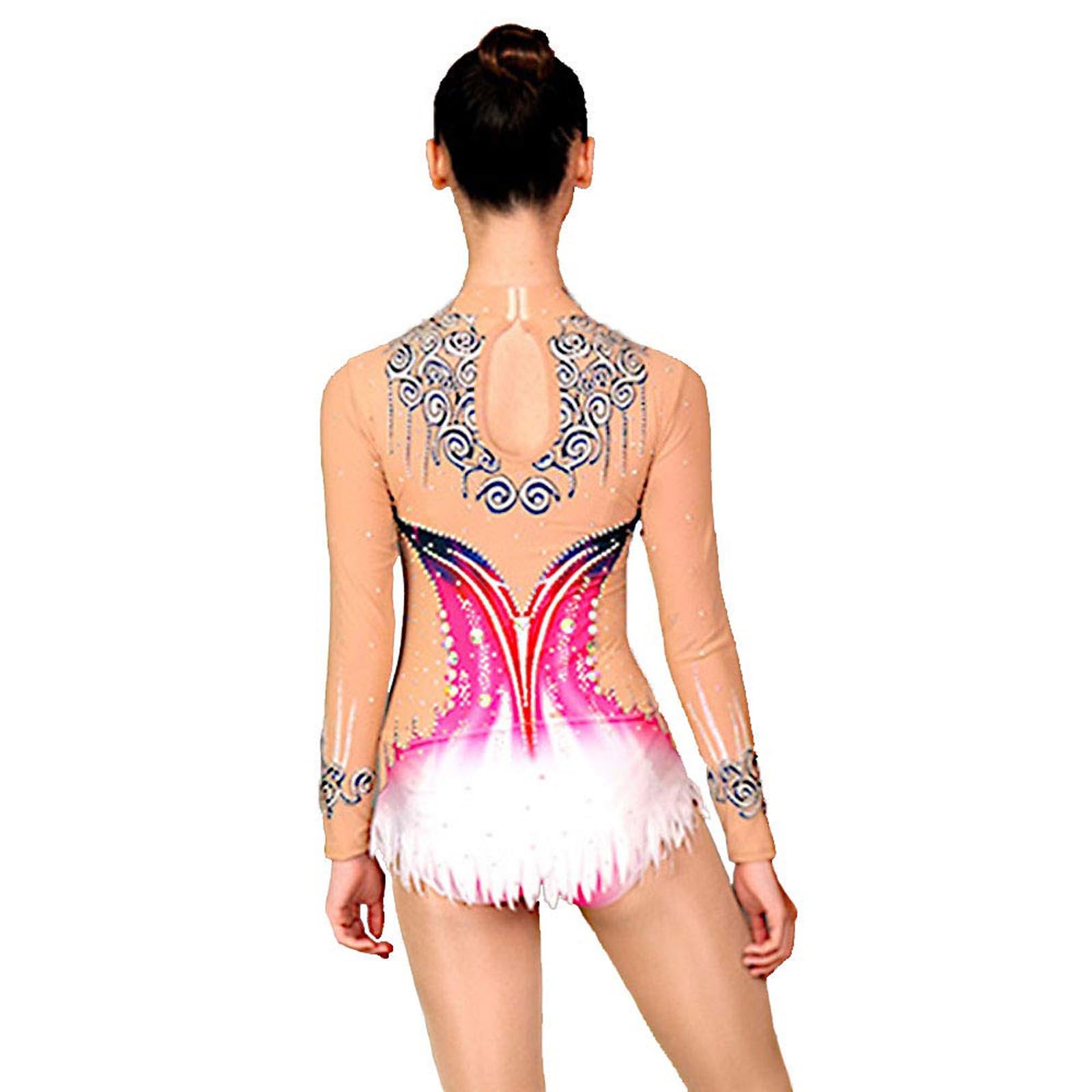 Body Da Ginnastica Ritmica For Ragazza Da Donna, Sport Di Squadra, Manica Lunga, Traspirante, Comodo, Fatto A Mano