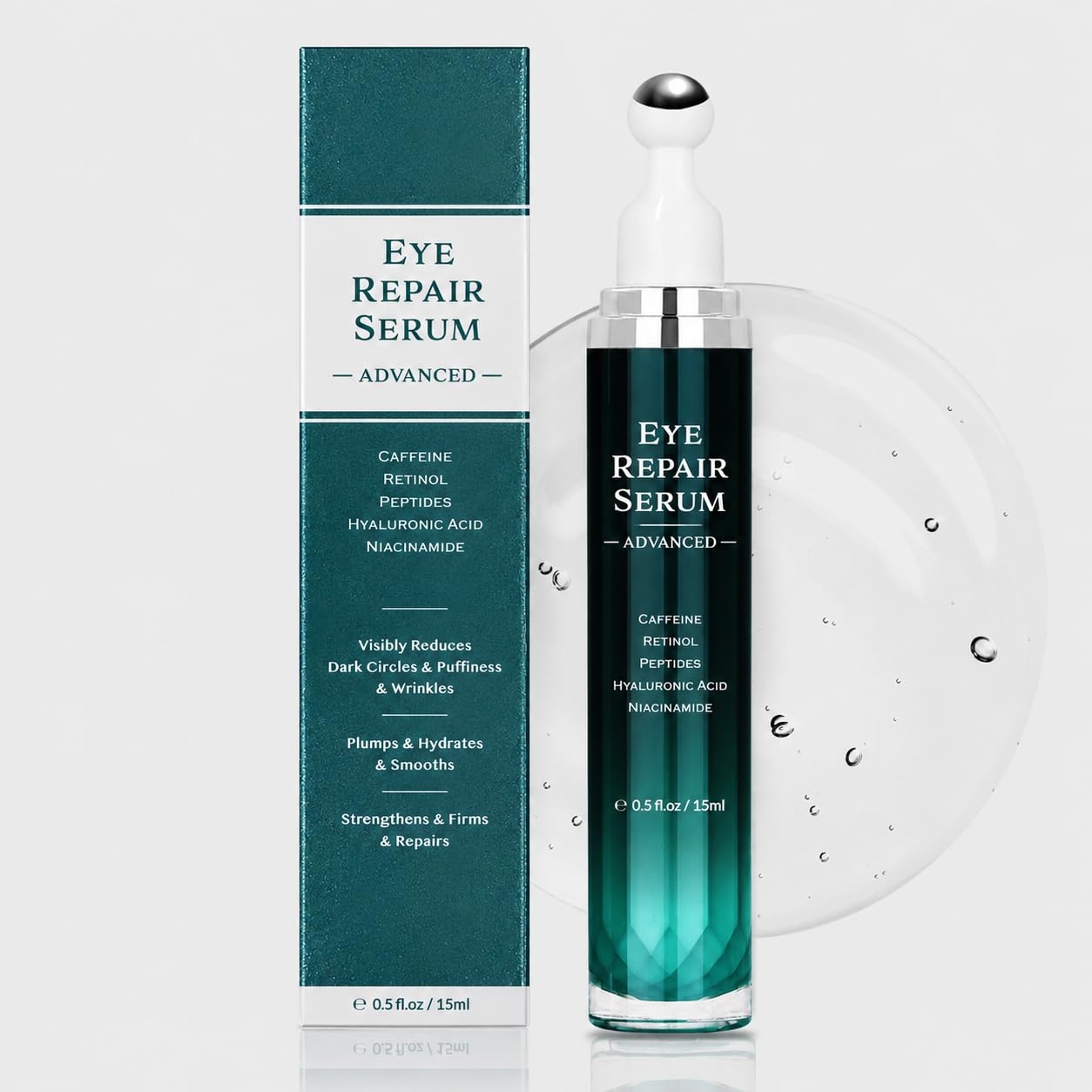 Under Eye Cream for Dark Circles and Puffiness, Eye Serum with