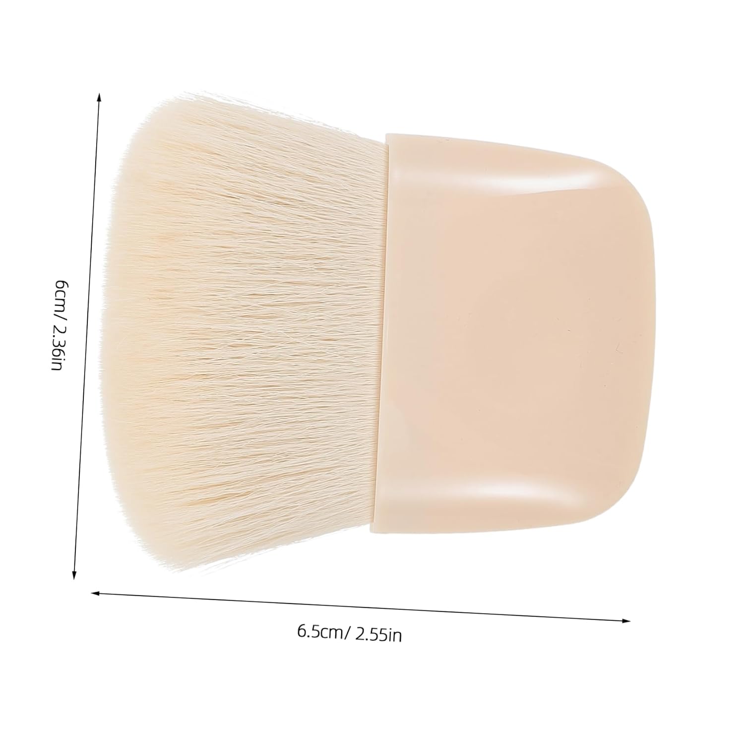 Ipetboom Mini Travel Makeup Brush Compact Soft Bristle Face Powder Brush for Blush Contouring Liquid Cosmetics Essential Tool for Beauty Enthusiasts The Go