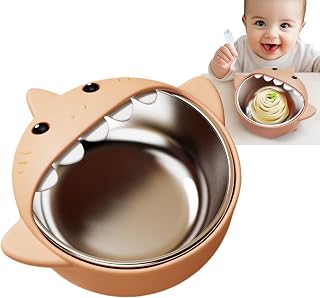 Suction Cup For Children,Food Bowl With Silicone Sleeve For Toddlers | Non-slip Lunch Box Children's Table Cutlery Toddler Feeding And Start Eating Solid Food Use In Highchair Kindergarten | Minimatsskålar Avvänjningsskedets Snackstund Barnstolsmat Förskola Resmåltider