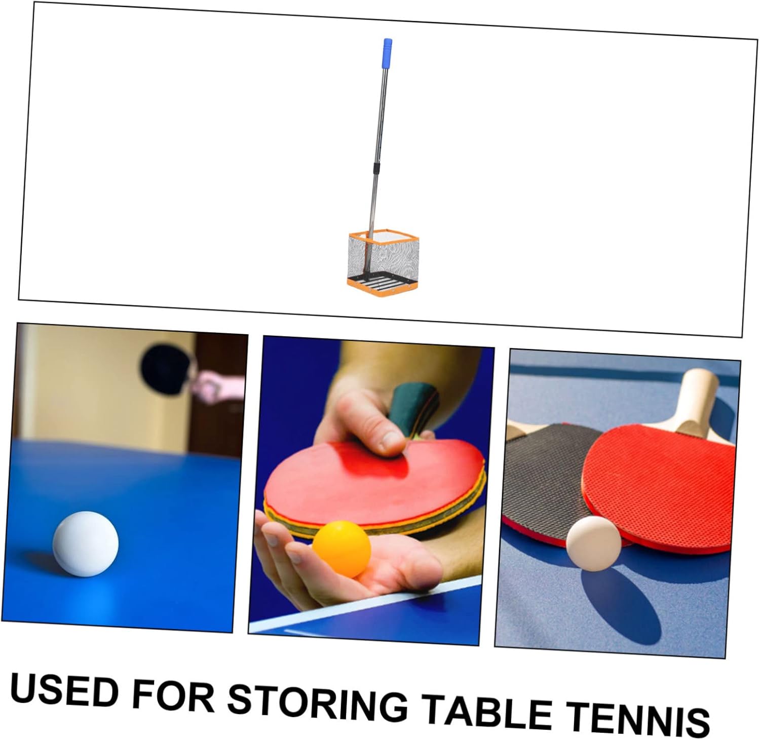 Table Tennis Ball Picker Automatic Ball Collection Tool Sturdy Net for Training and Practice for Players Lightweight and Portable Design