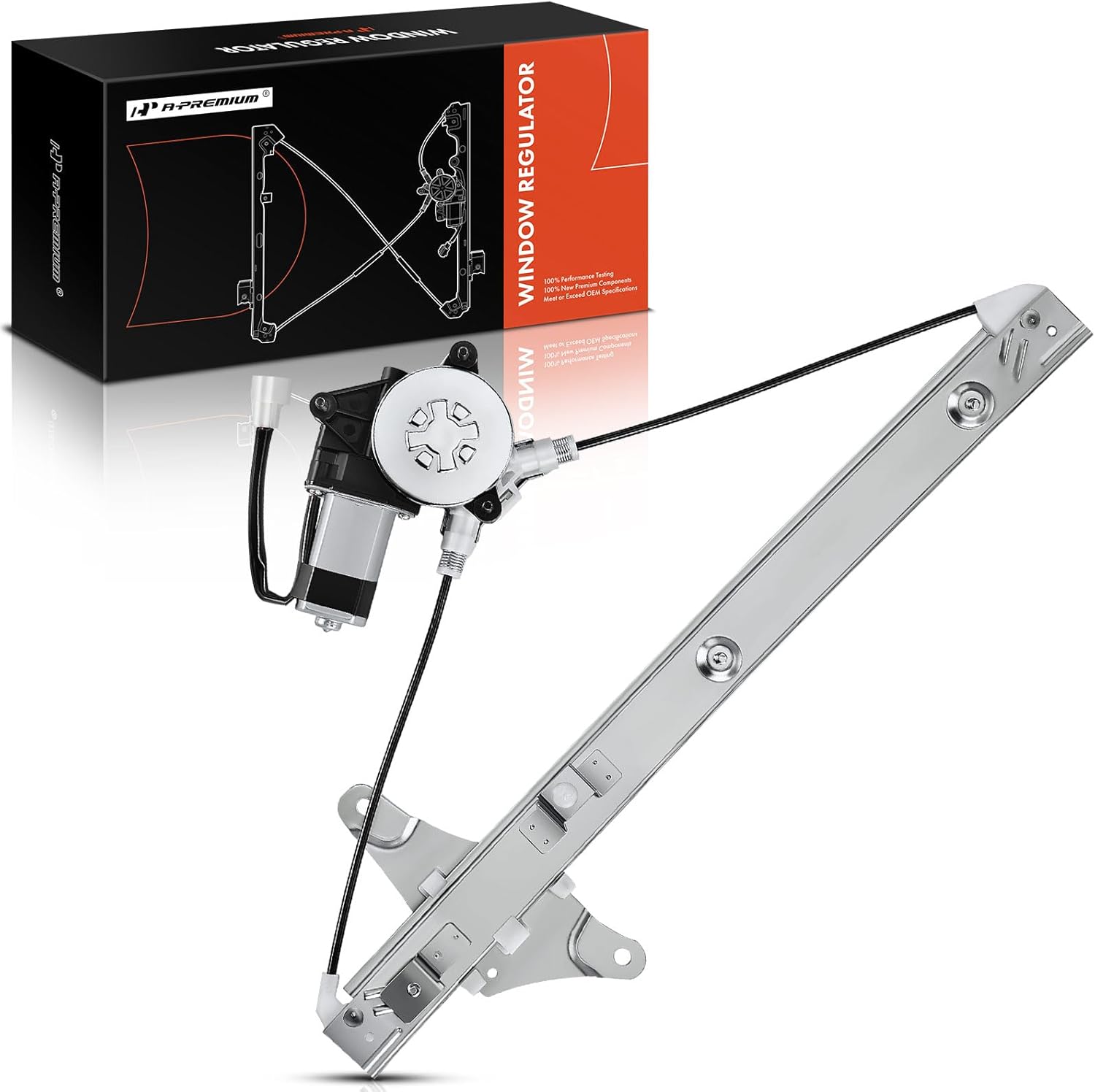 A-Premium Power Window Regulator with Motor Replacement for Toyota Camry 1992-1996 Sedan Front Right Passenger Side