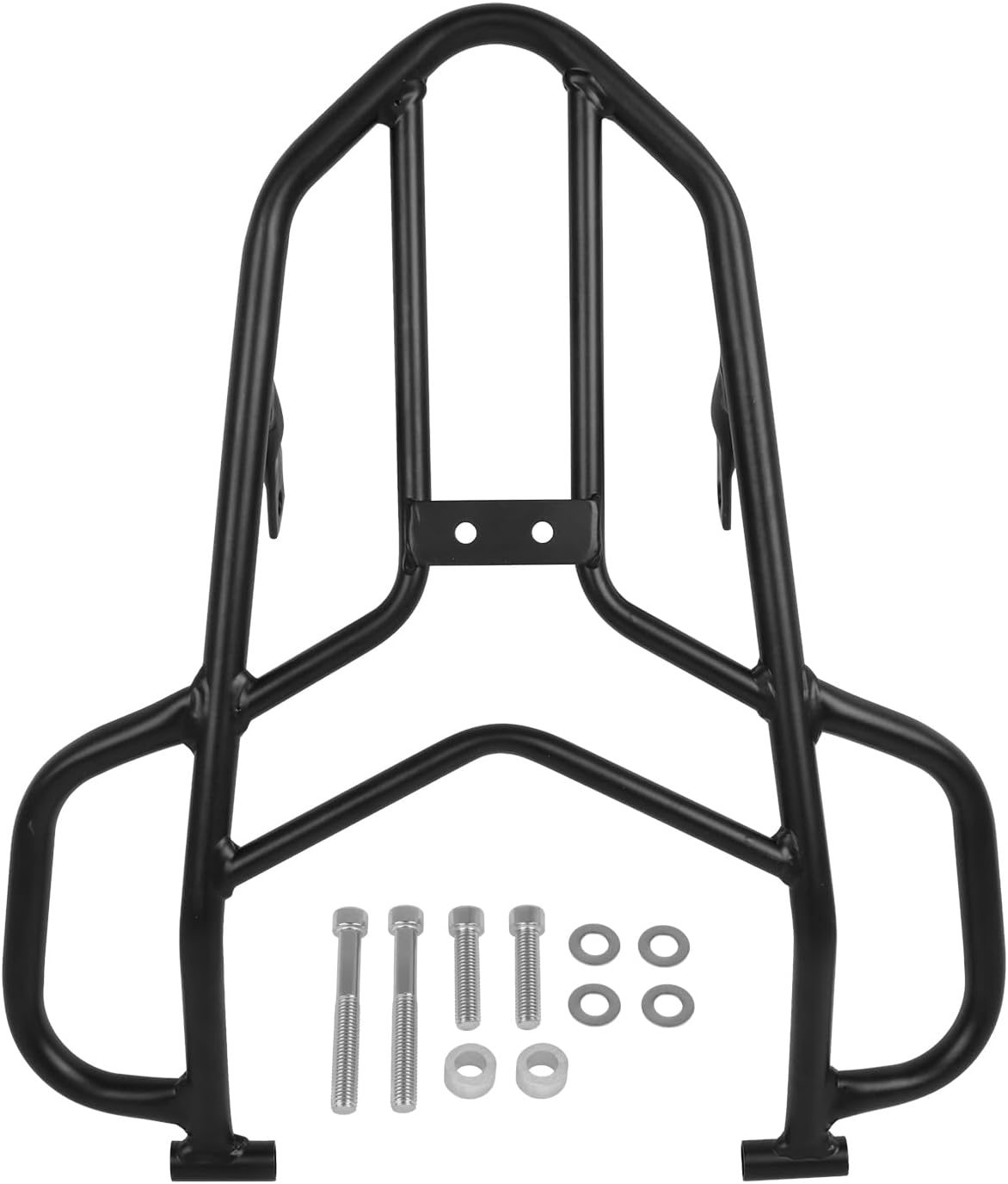 CHIFUN Luggage Rack for CRF300L Rally CRF 300 L 2021-2025, Steel Motorcycle Rear Cargo Rack Luggage Shelf Bracket Compatible with Honda (Black)