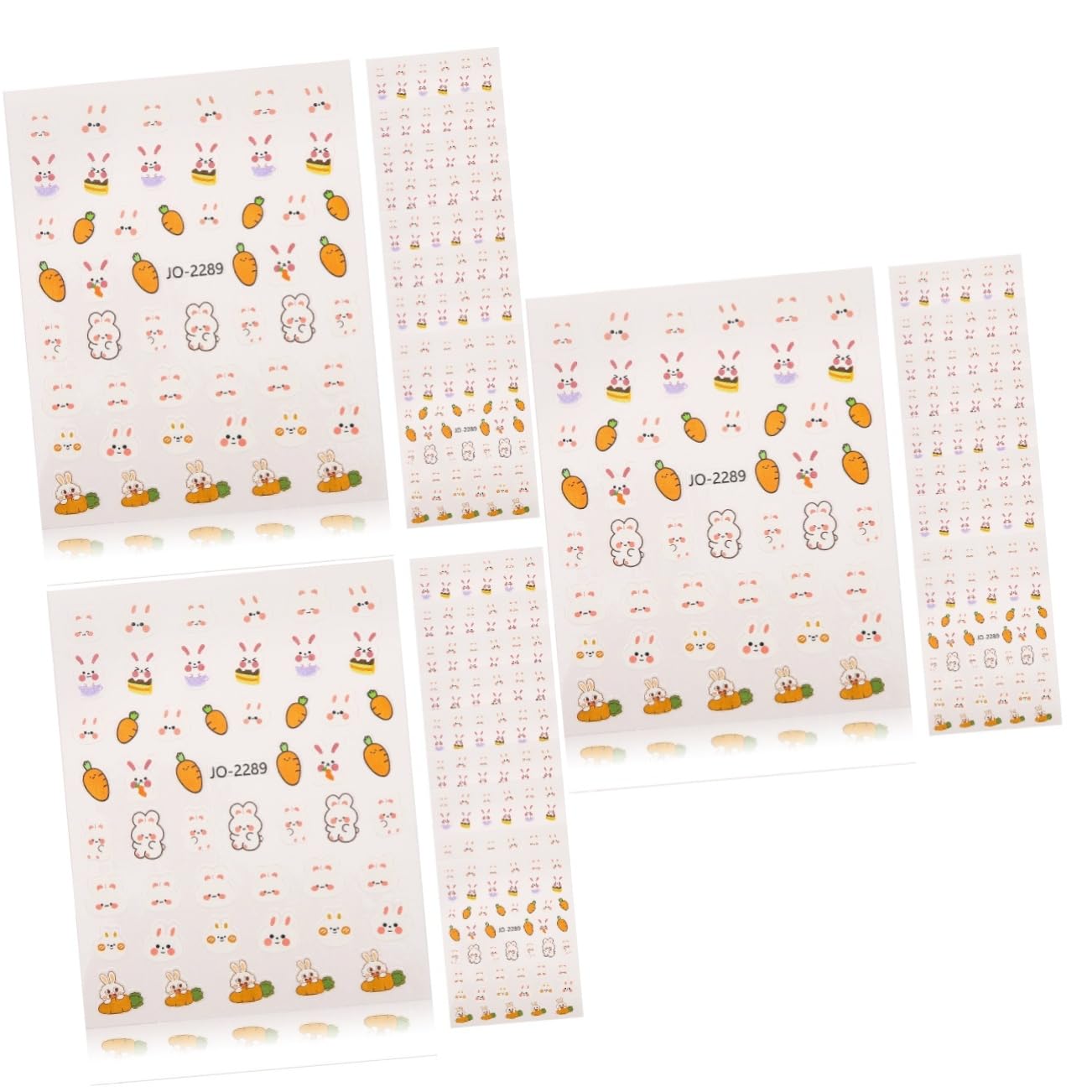 Autocollants de nail art Pâques Healvian décorations ongles carottes pour fêtes