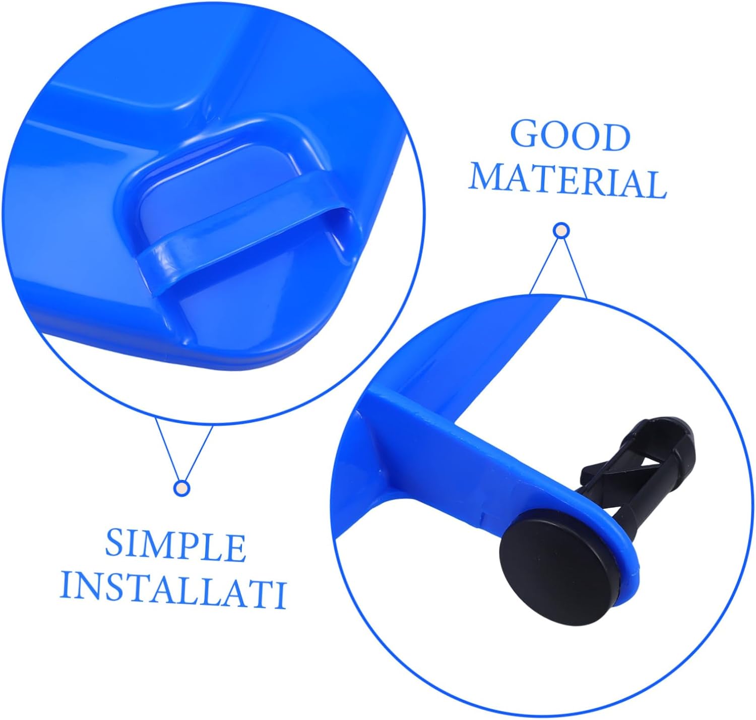 Blue Plastic Replacement Trash Can Lid for Large Outdoor Garden Bins