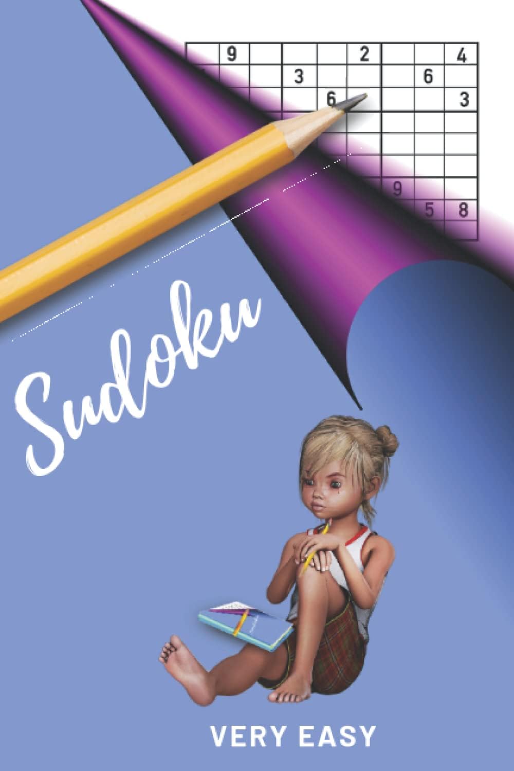 Sudoku * 60 pages: Large print paperback brain game with numbers. Playing level " Very Easy". Fun for all ages.