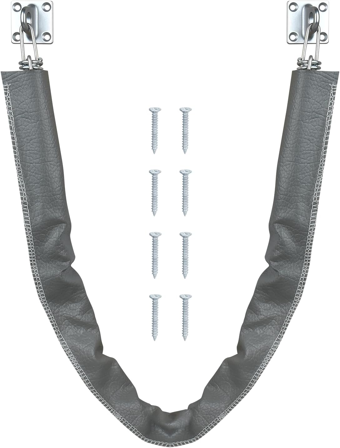 "Nuk3y Heavy Duty Storm Crash Chain with Solid Brass Bracket (Stainless Steel, 30-1/2"")"