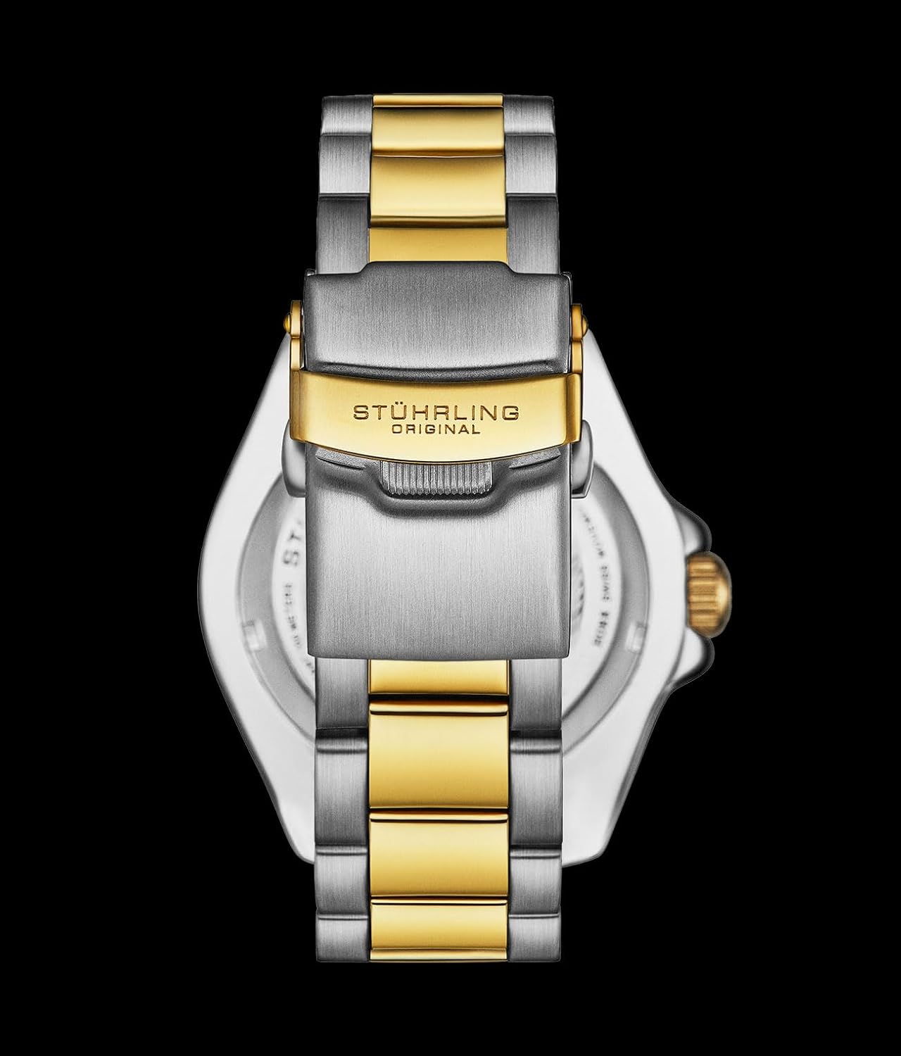 Stuhrling Original Men's Dive Watch - Dive Watch for Men, Swiss Quartz, Two Tone Stainless Steel Wrist Watch, 100M Water Resistant Watch, Durable Watch for Men, Classic Men's Wrist Watch