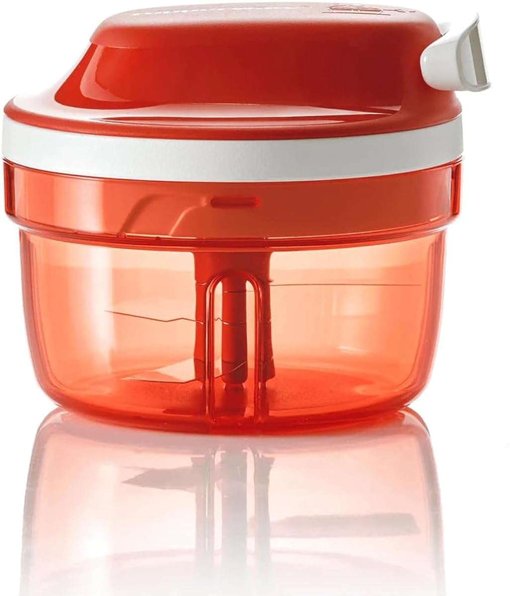 Tupperware Chop 'N Prep Chef en Agua Salada Rosa/Rojo