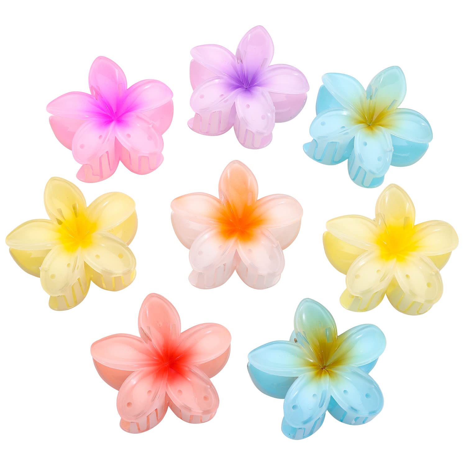 Blooms Octopus haarklemmen, haarspelden voor dames, grote antislip mat, haarklem voor vrouwen en meisjes, krullend lang en dik haar, 6 stuks