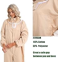 Vista 5 de Traje de abeja y trajes de abeja para hombres a prueba de picaduras y guantes