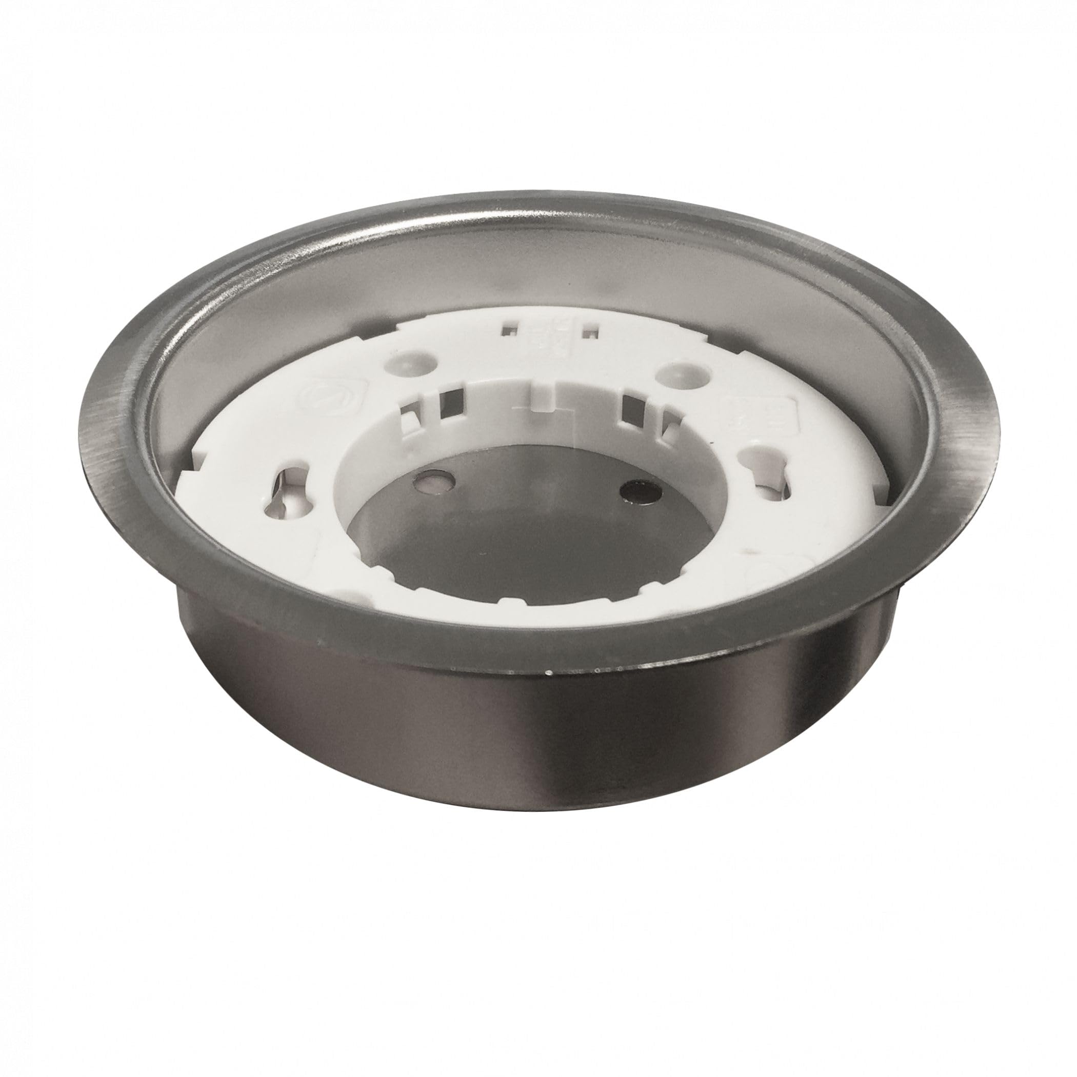 Leyton Lighting Stainless Steel Recessed Metal Downlight Casing For Gx53 Lightbulb, Cut-Out Hole 82-85Mm
