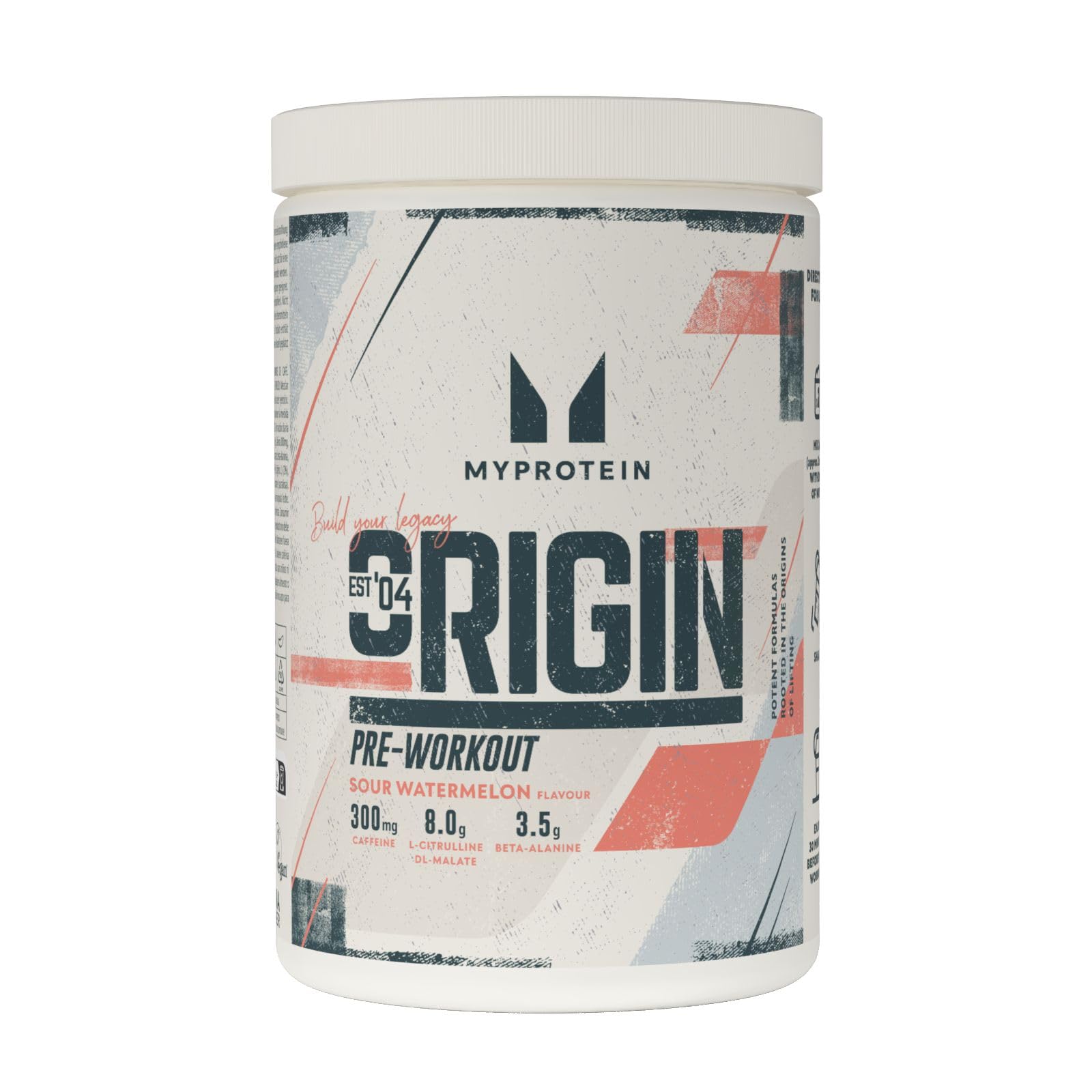 Myprotein Origin Pre-Workout Pulver – Saure Wassermelone – 600 g