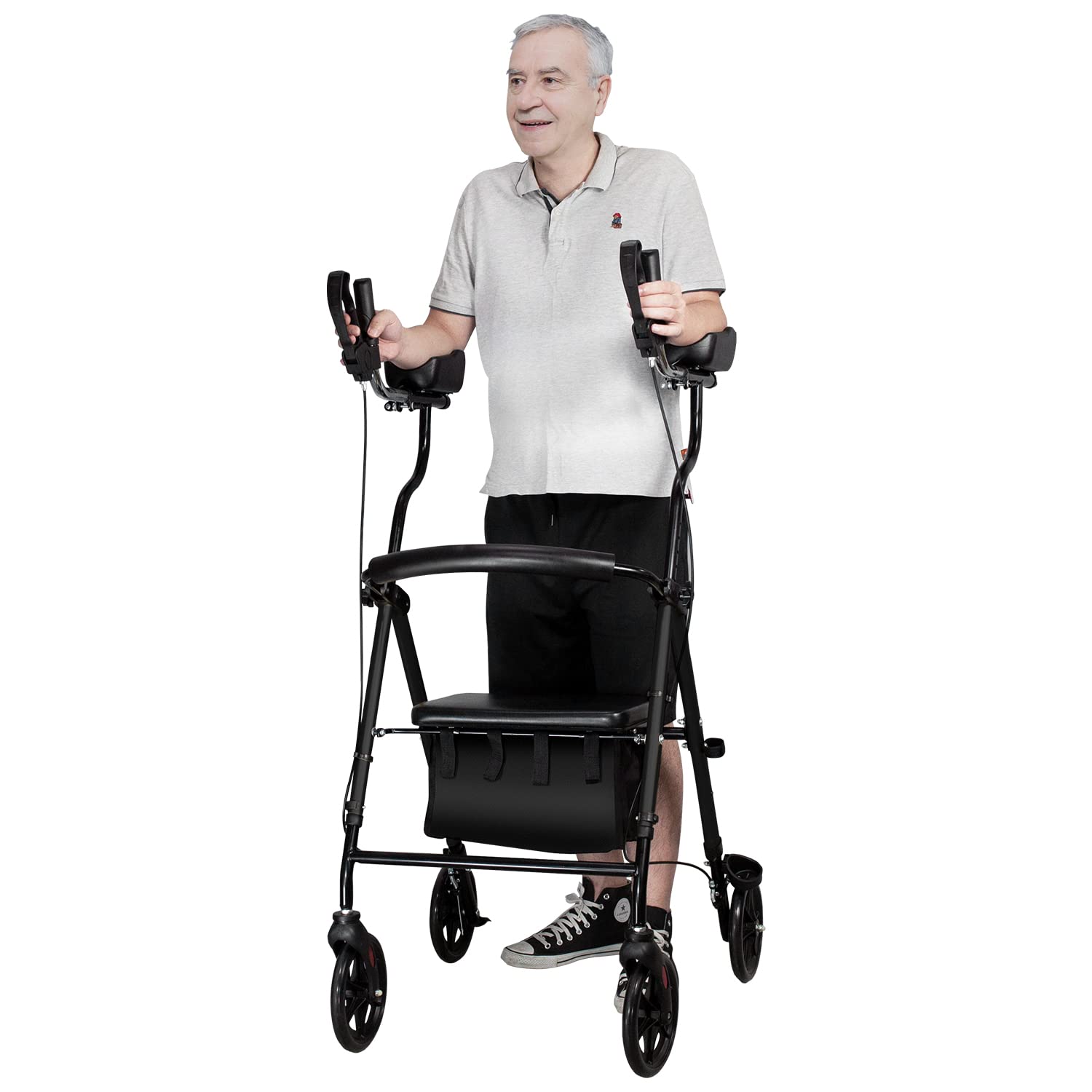Buy iooHug Walkers for Seniors with Seat, Upright Rollator Walker