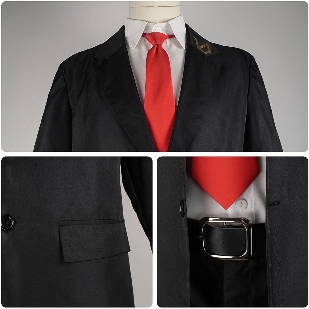 Charous Anime Manga Undead Unluck Cosplay Undead Undead Kostüm, Unisex-Uniform-Set für Festivals, Aufführungen, Cosplay, Geschenk