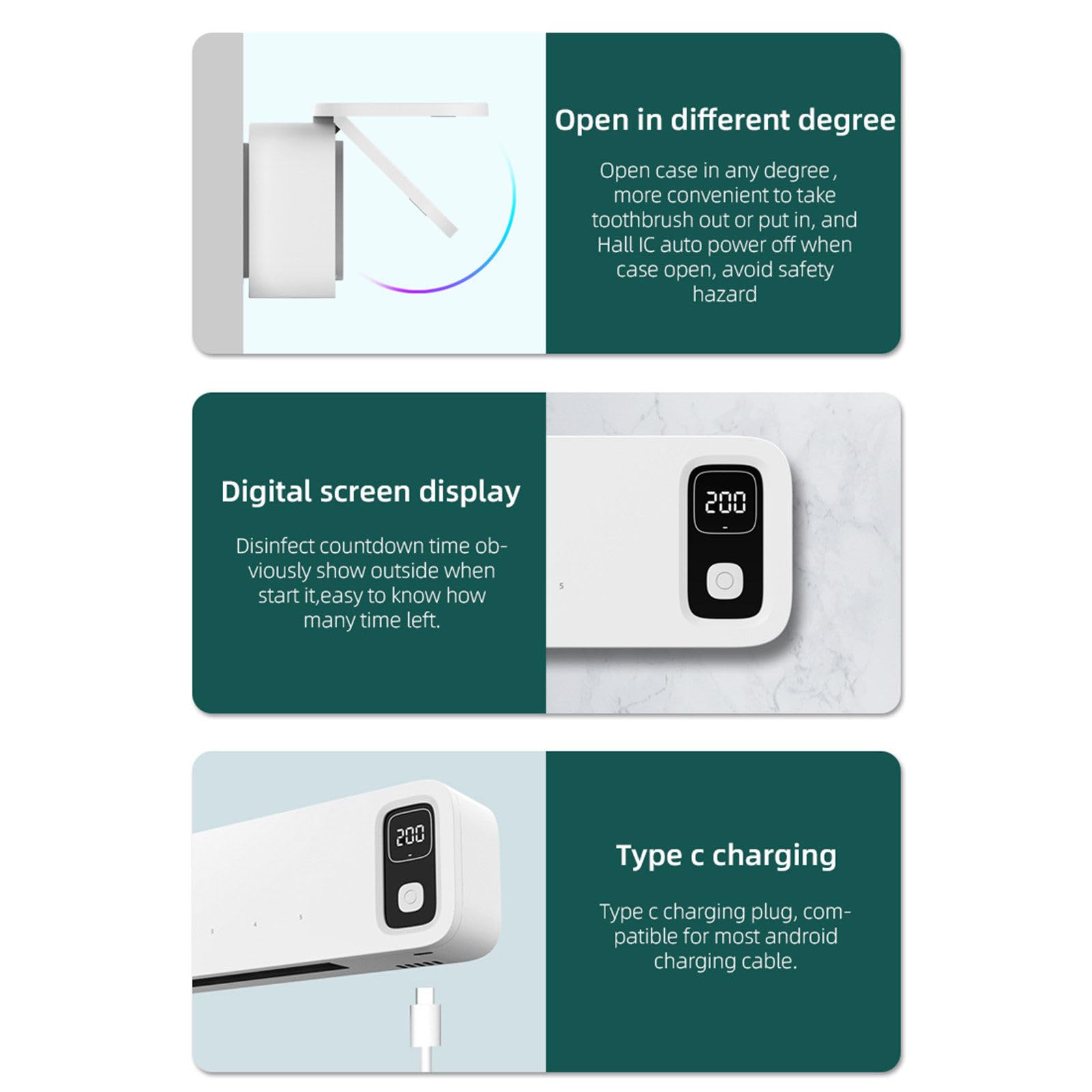 Soporte inteligente para cepillos de dientes, caja de almacenamiento montada en la pared para baño sin perforaciones, soporte eléctrico para cepillos de dientes con 5 ranuras,Pink
