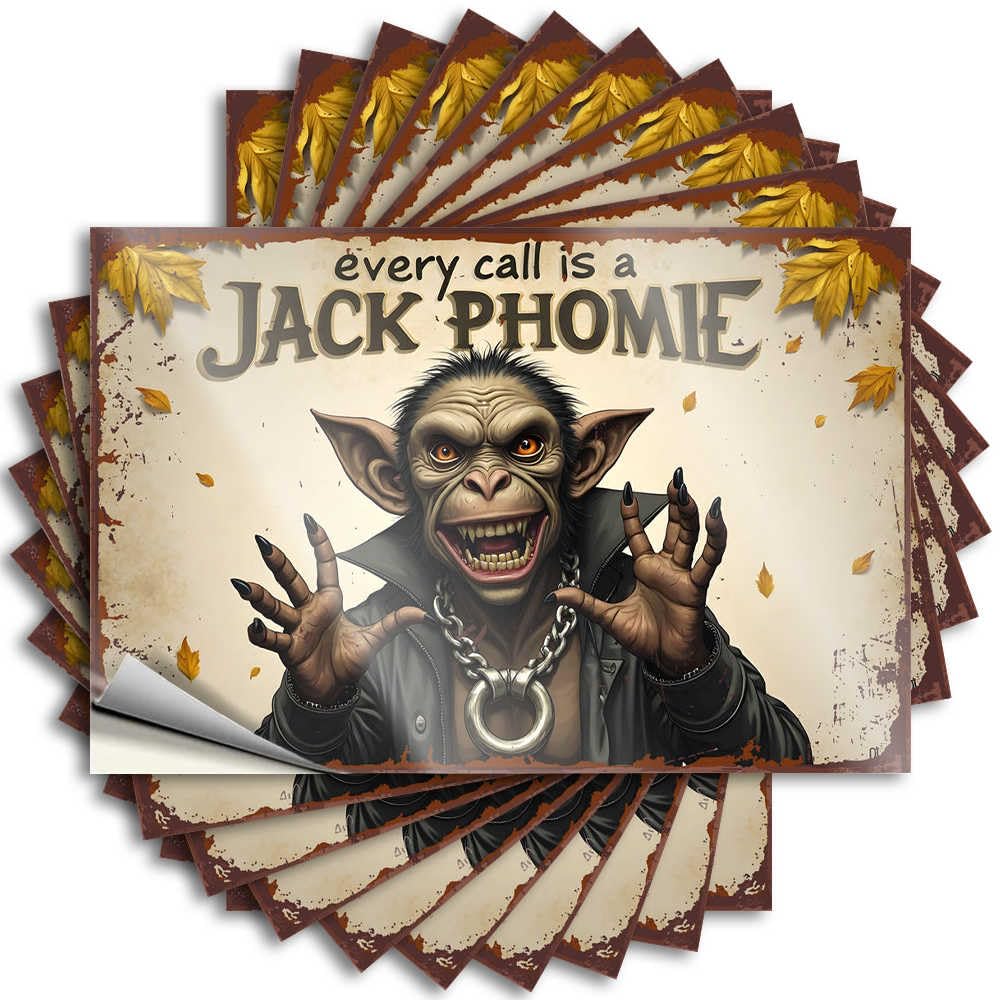 Fzfn Colour Every Call Is A Jack Phomie: A Fiery Monkey's Warning! Housewarming Gift Cheap - Decal Hat Waterproof Decal(12X18cm)