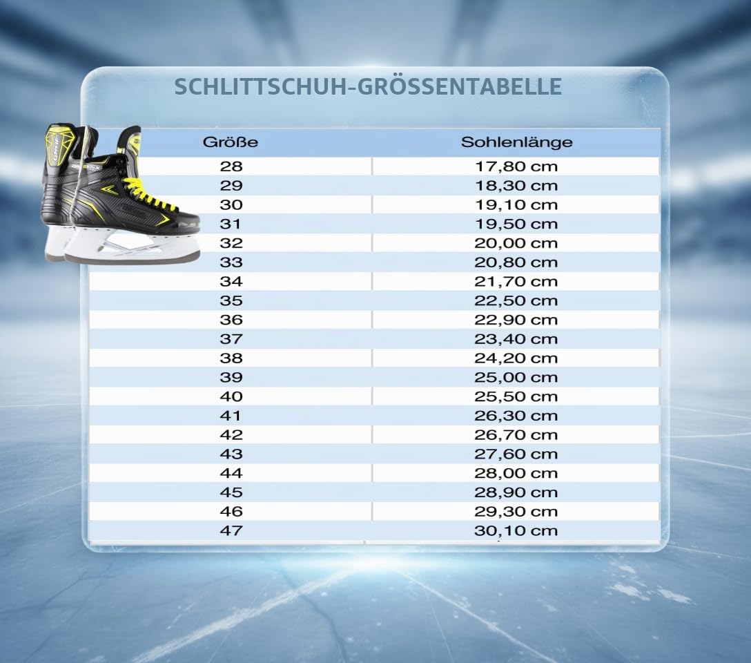 Graf Schlittschuhe G105X Schwarz Gelb Eishockey