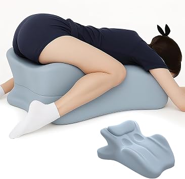Multifunctional Pillow, Featuring Breathable Memory Foam Waist Support, Large Size with high Resilience, Provides Comprehensive Support Blue