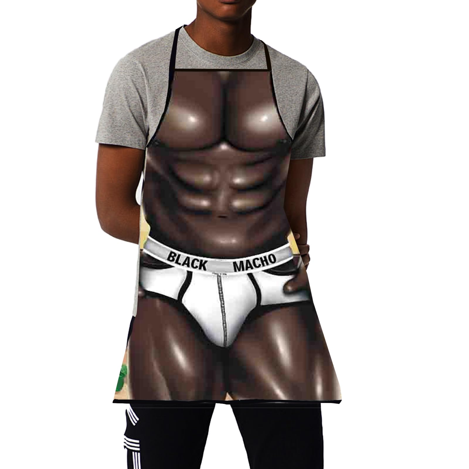 Delantal divertido para hombres y mujeres, delantal humorístico para bikini, perfecto para barbacoas, parrillas, cocinar, delantales divertidos para adultos