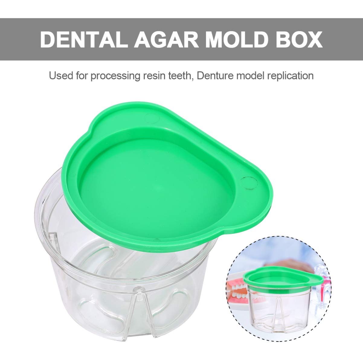 EXCEART Denture Case Denture Storage Container Denture Bath Box Perfect To Safe Guard Dentures and Valuables : Health & Household