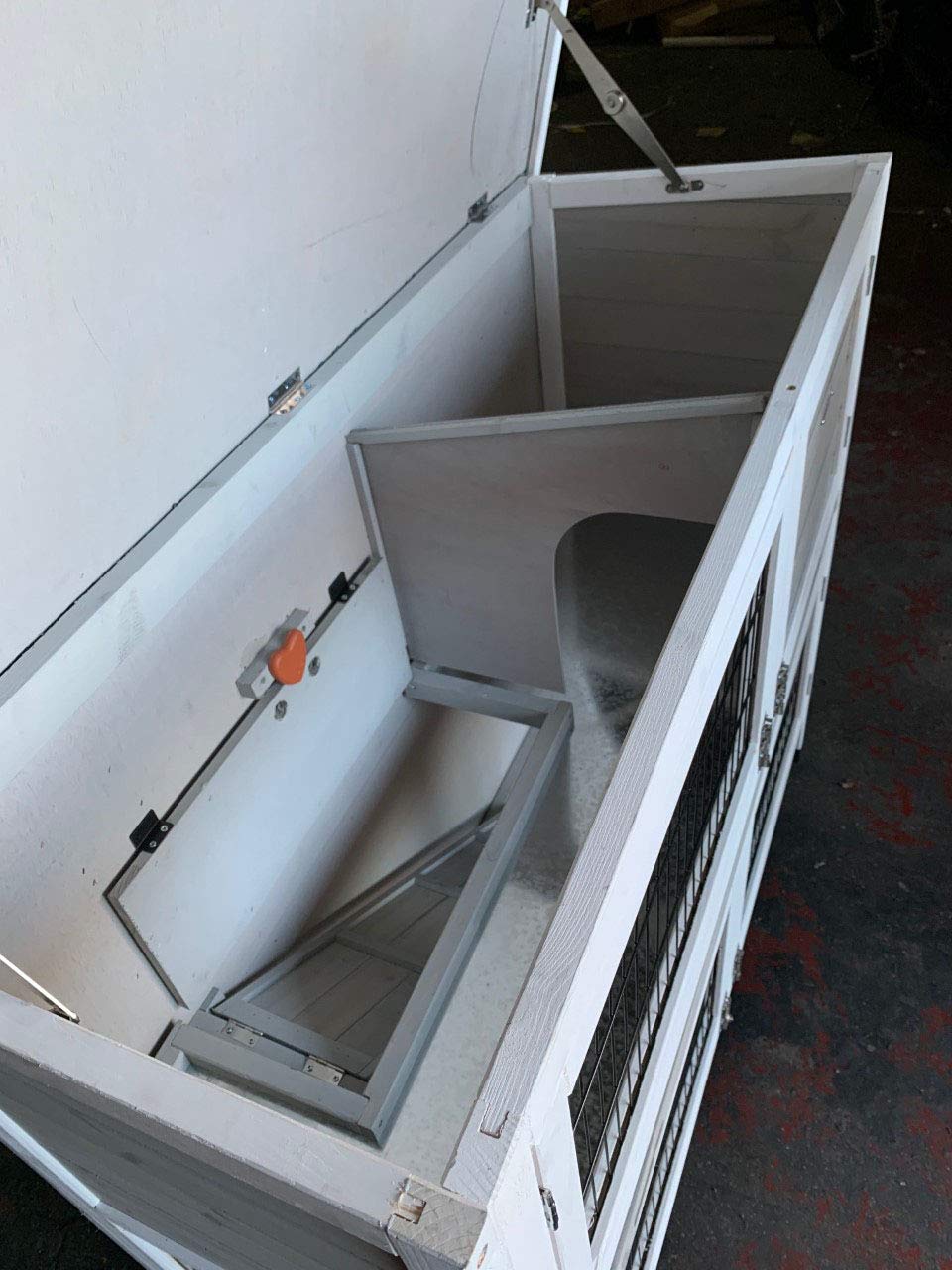 Copertura Protettiva Per Conigliera BB-48-DDL-HR | Impermeabile E Isolante | 122x50x100 Cm Per Gabbie A Due Piani Di Conigli E Porcellini D'India