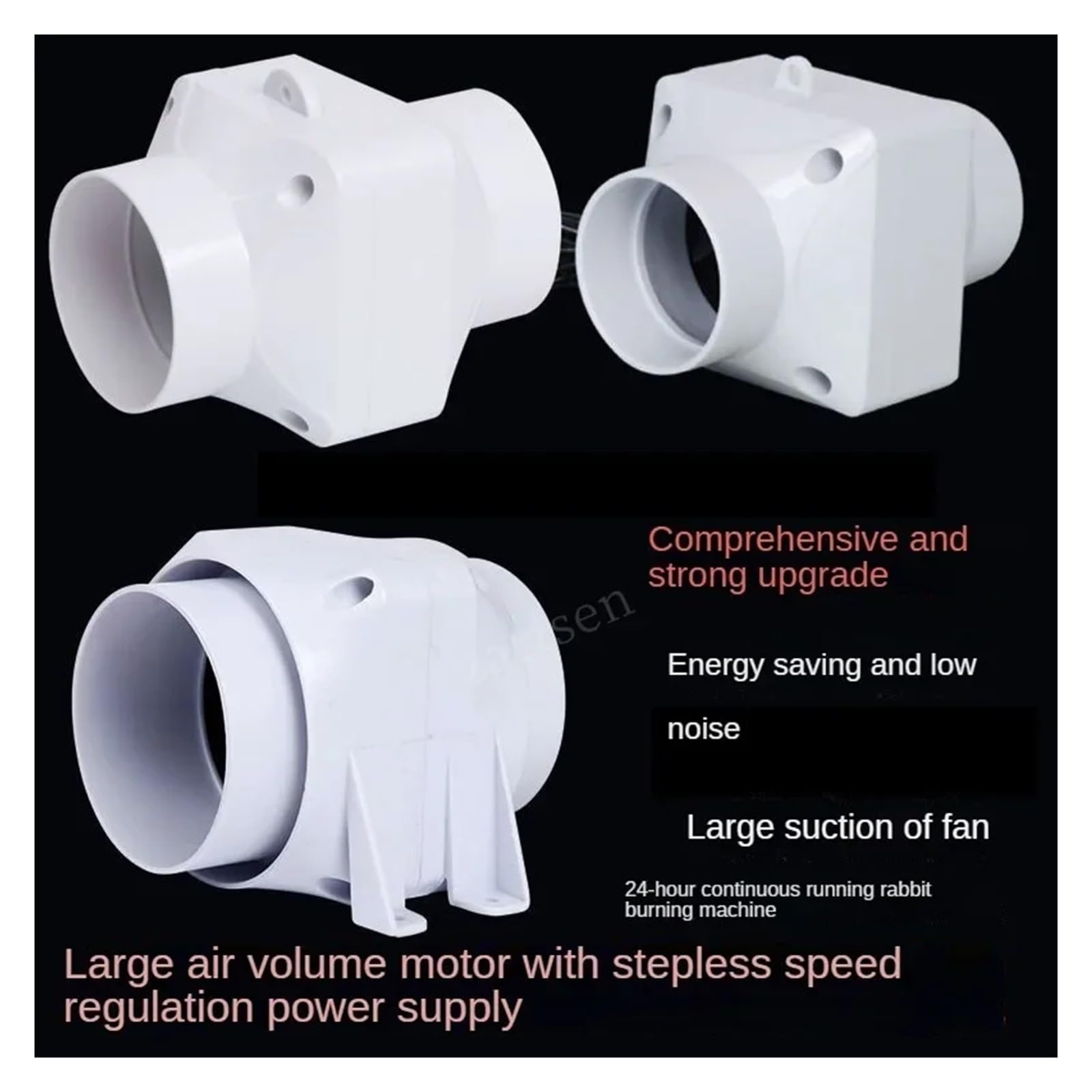 Ventilatore di scarico, Condotto di scarico del ventilatore, condotto ventilazione bagno, estrattore della cucina(75mm)