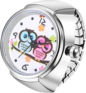 LA Express Femmes Montre Noir Acier Inoxydable Extensible Wr Pile Blanc